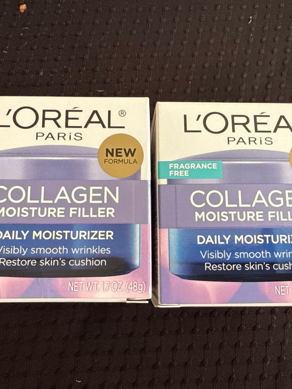 (2) L'Oreal Paris collagen Moisture Fillet daily moisturizer